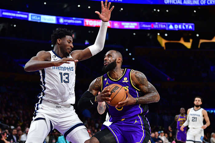 lebron james jaren jackson jr grizzlies 1-20-23